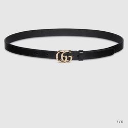 BRAND NEW Black Leather Gucci Belt