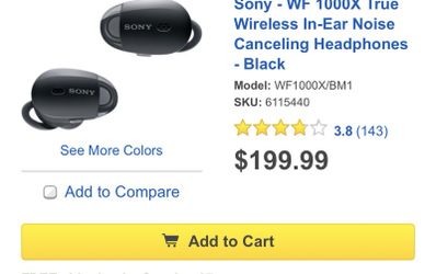 Sony wireless headphones