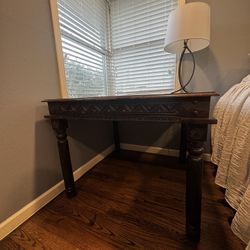 Wooden Side Table – 30” Tall, 39” x 39” Top