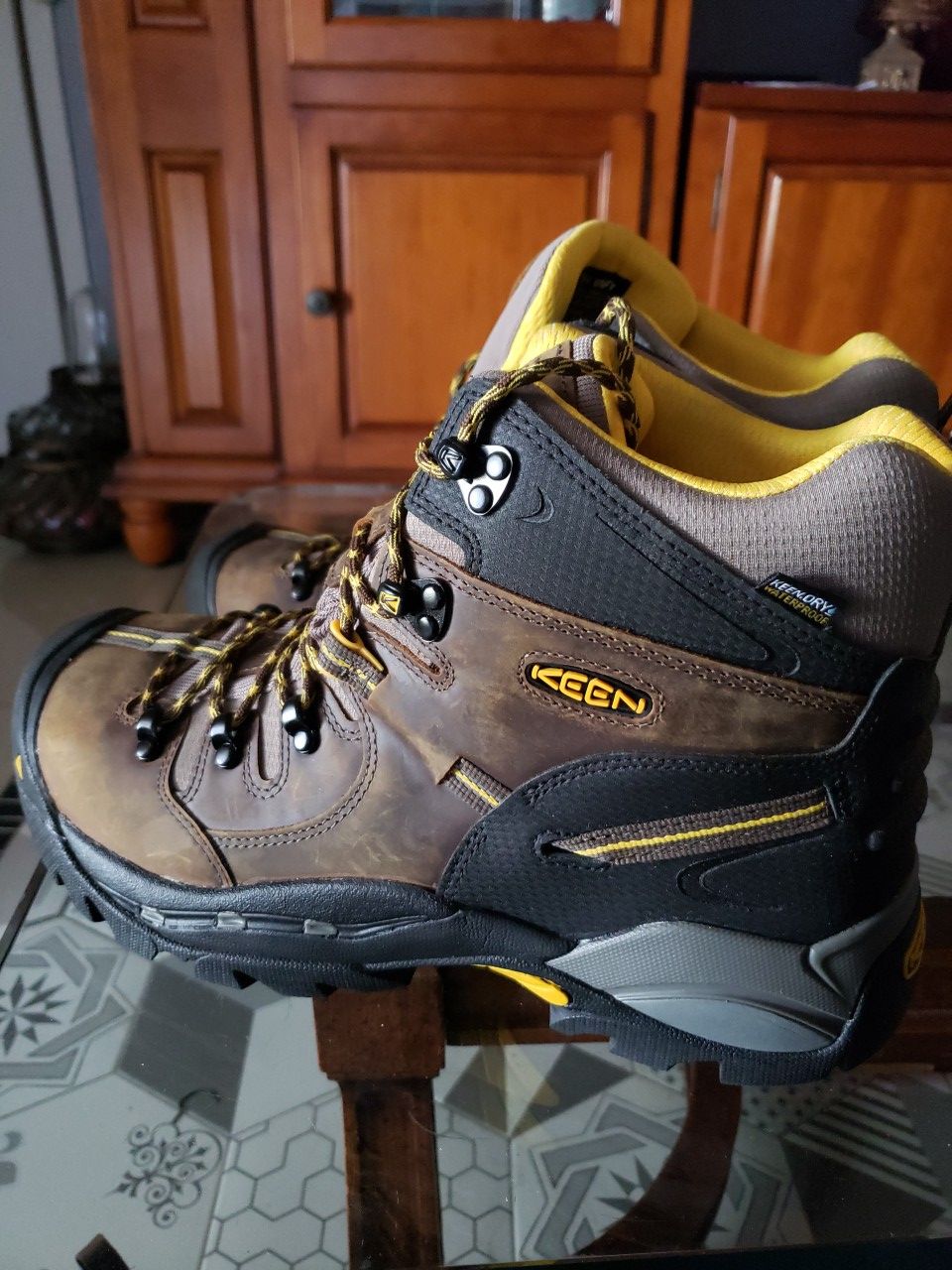 Keen Mens Pittsburgh 6 Boot Steel Toe Waterproof Size 12D