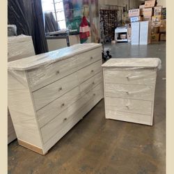 Dresser set / Eight drawers dresser and nightstand