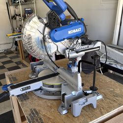 Kobalt Compact 10-in 15-Amp Dual Bevel Sliding Compound Corded Miter Saw