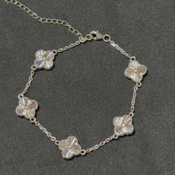 Silver 925 Clover Bracelet 