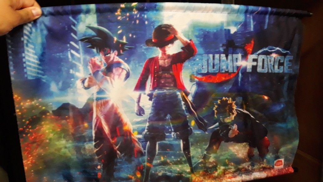 Gamestop Exclusive Jump Force Cloth Poster