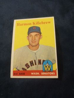 A beautiful Vintage 1958 Topps Harmon Killebrew #288 VG/EX
