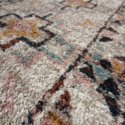 Threshold 5x7 Indoor Geometric Shag Woven Area Rug