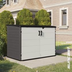 New Suncast Stow-Away 4 ft. W x 6 ft. D Plastic Resin Horizontal Storage Shed (22 sq. ft.)