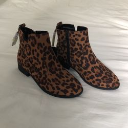 Brand New Leopard Print Boots Size 3 Girl’s