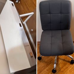 Office Chair + Desk Bundle – $100
