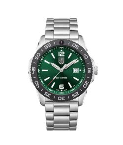 Luminox - Pacific Diver XS.3137 - Mens Watch 44mm - Dive Watch in Silver/Green Date Function - 200m Water Resistant - Sapphire Glass - Mens Watches - 