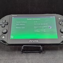 B109 Sony PS Vita PCH-2000 console Black Handheld system PSV w/ box x