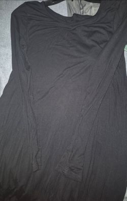 Plain Black Long Sleeve Dress SIZE Large