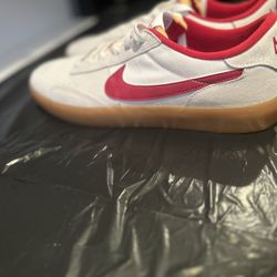 10.5 Red and white Nike Sneakers