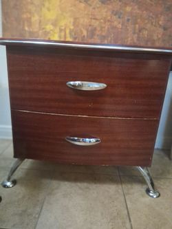(2) pair of night stands cherry  [26" W × 17" L x 24" H]