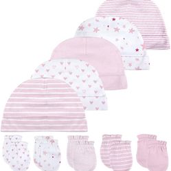 New Born Hats And Mittens 