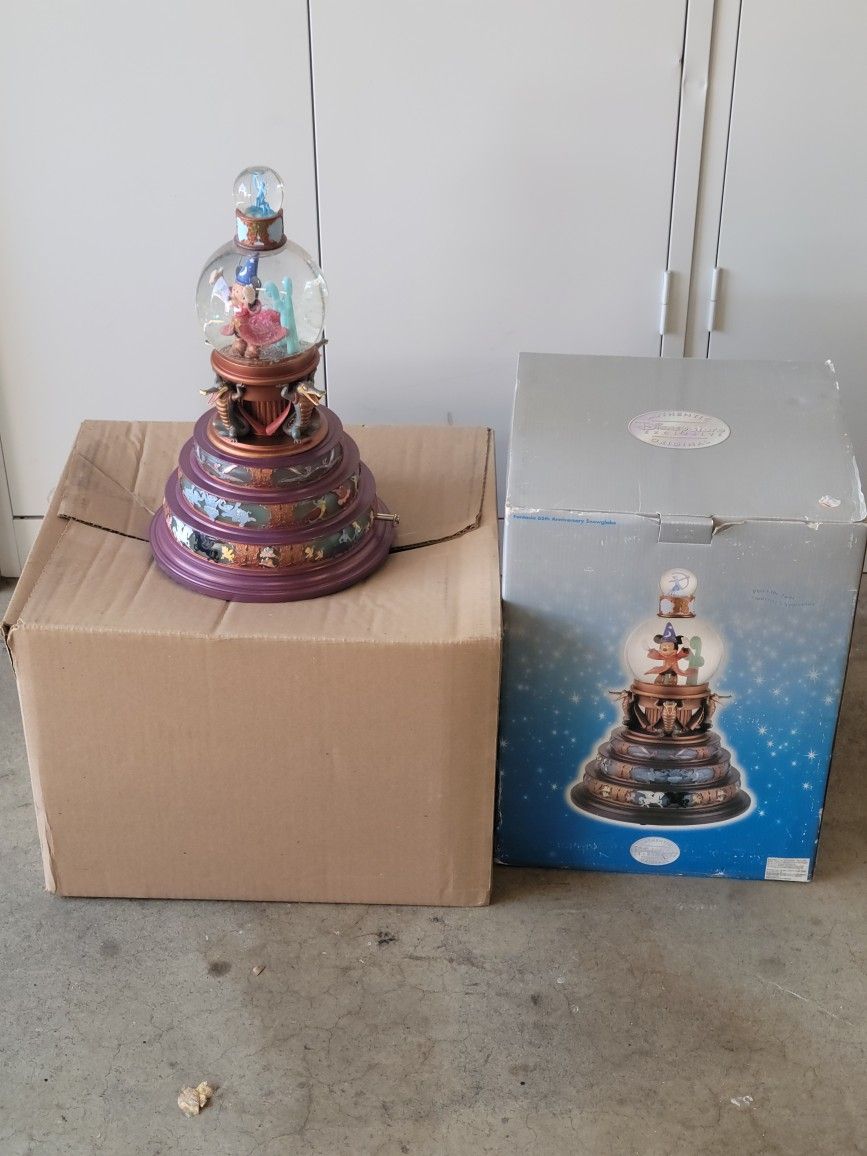 Disney Mickey Fantasia 65th Anniversary Snow Globe
