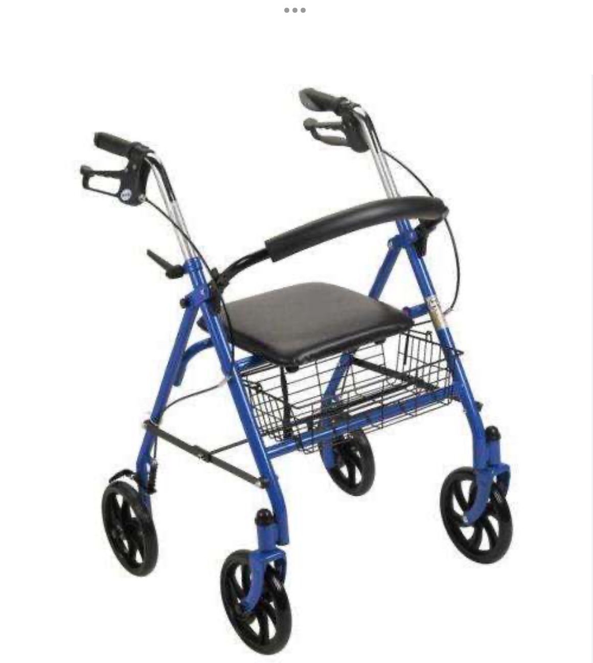 Drive Rollator Medical Heavy Duty(up To 300lb) Rolling Walker With Fold Up And Removable Back Support And Padded Seat Blue