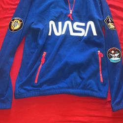NASA Quarter Zip Fleece Jacket 