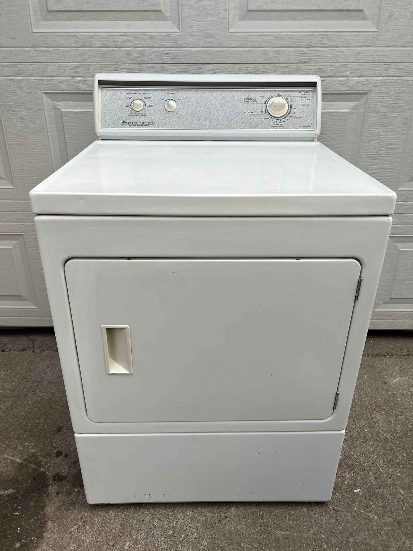 Amana Dryer w/ Stainless Steel Drum