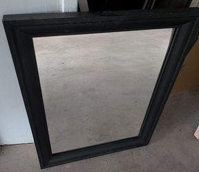 Restroom vanity mirror