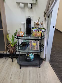 MCM style bar cart