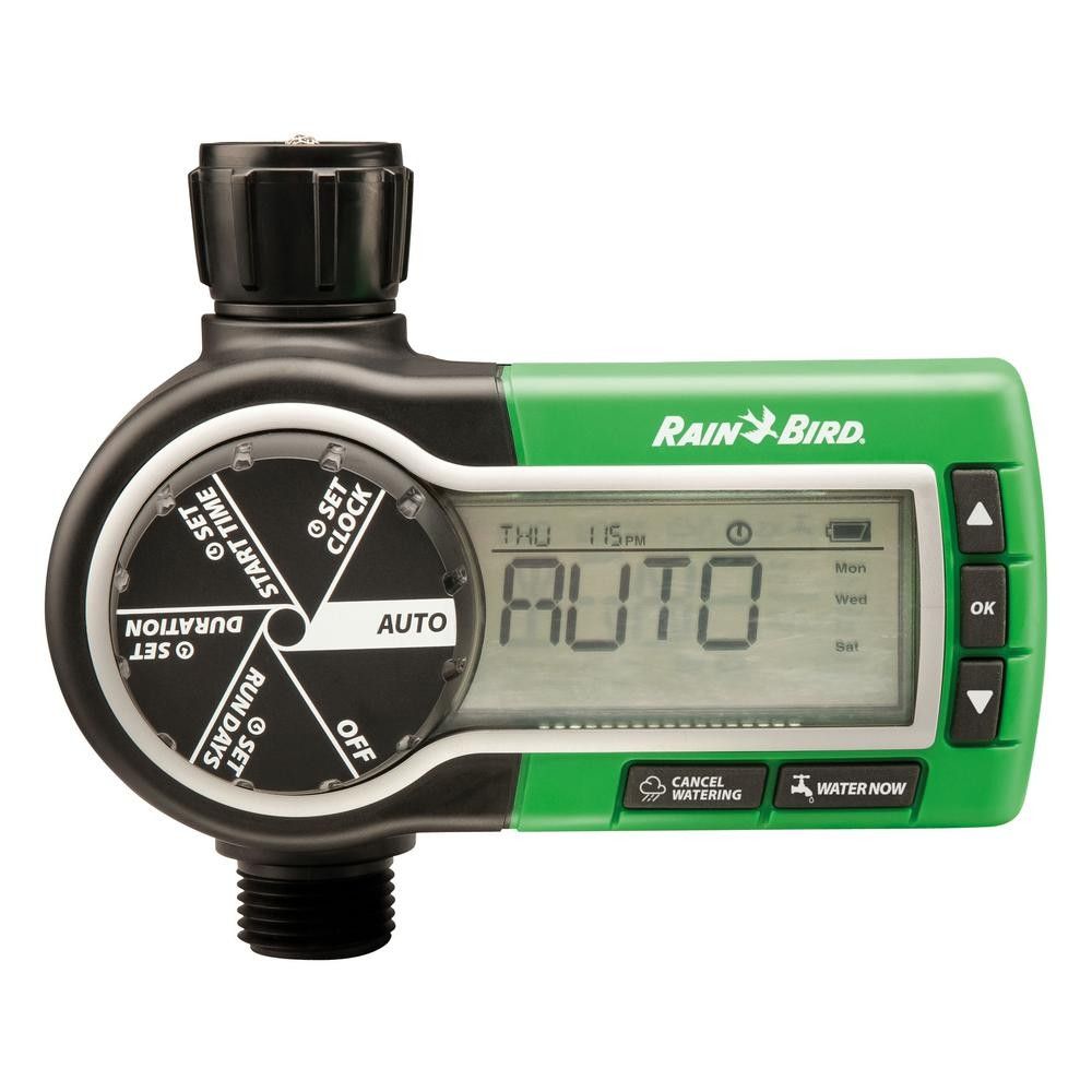 Rain Bird 1ZEHTMR Professional Grade Electronic Digital Hose End Timer/Controller, One Zone/Station, Battery Operated