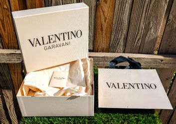 NEW Valentino Garavani (empty) Box ~ 10" x 8.75" x 4" + Paper Shop Bag & COA