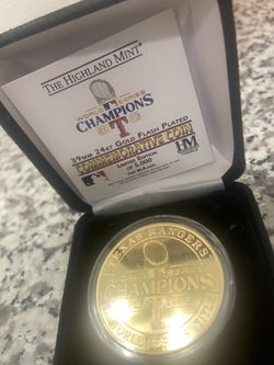 World Series Coin Texas Rangers