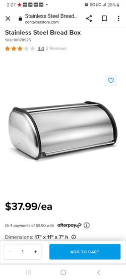Stainless Steel Bread Box
