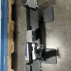 Dual monitor desk mount