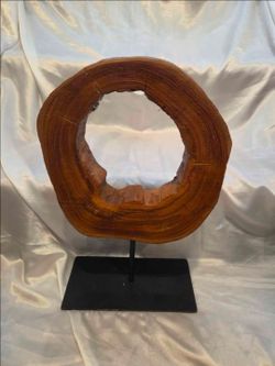 Natural Wood Slice Tabletop Sculpture – Boho / Minimalist Home Decor, read description!