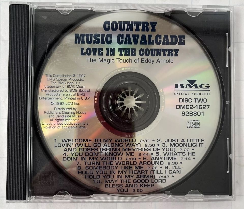CD- Country Music Cavalcade Love In The Country. Disk 2
