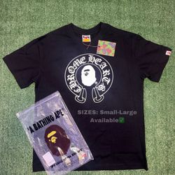 BAPE x C.H Black Tee - Brand New
