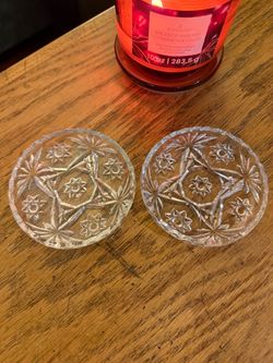 Vintage glass Coasters