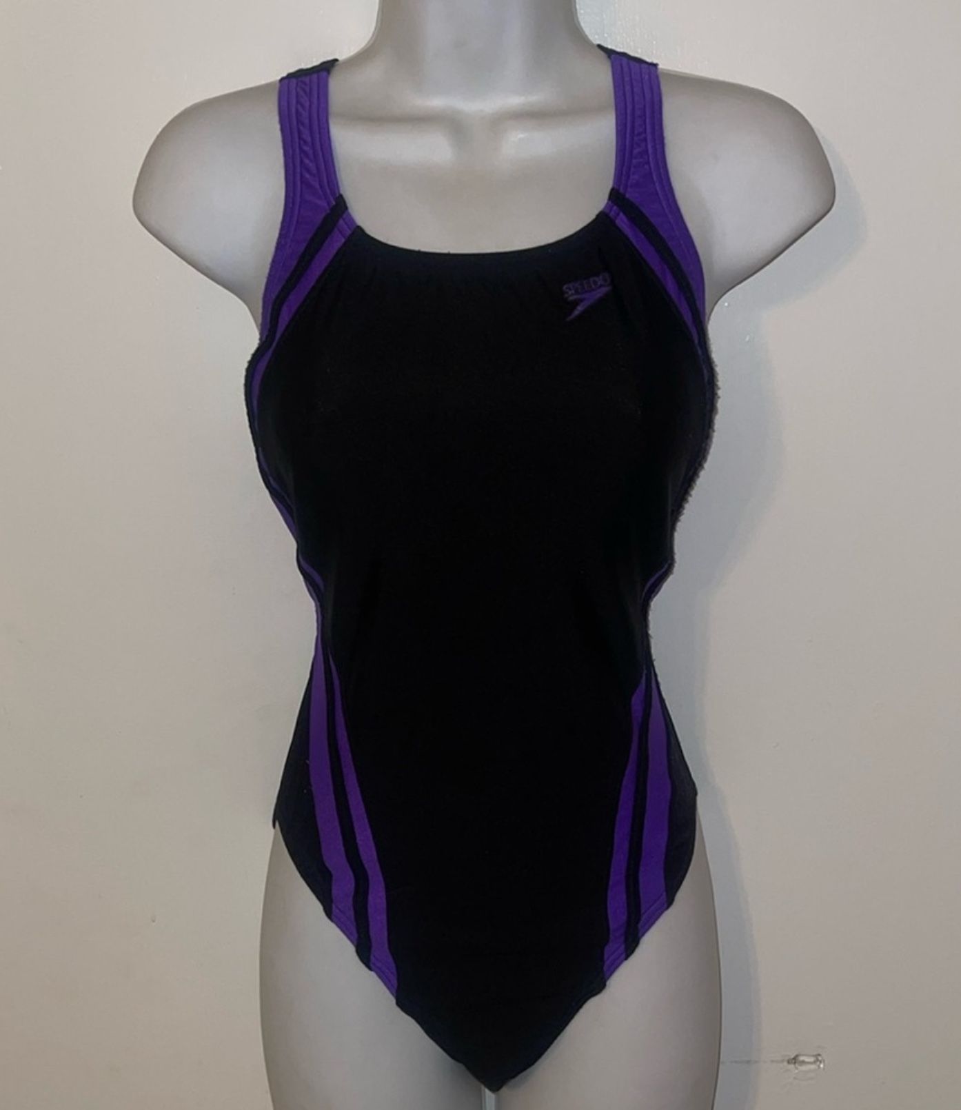 Speedo gymnastics suit black/purple one piece