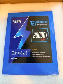 Aleaivy 72V 20000mAh Lithium Ion Rechargeable Battery