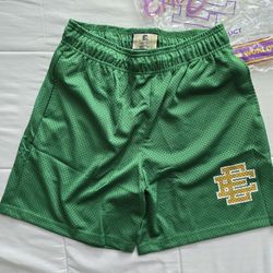 Eric Emanuel Basic Shorts Green Yellow EE - Size Large (L) & Brand

New
