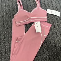 Wild rose pink alo yoga set