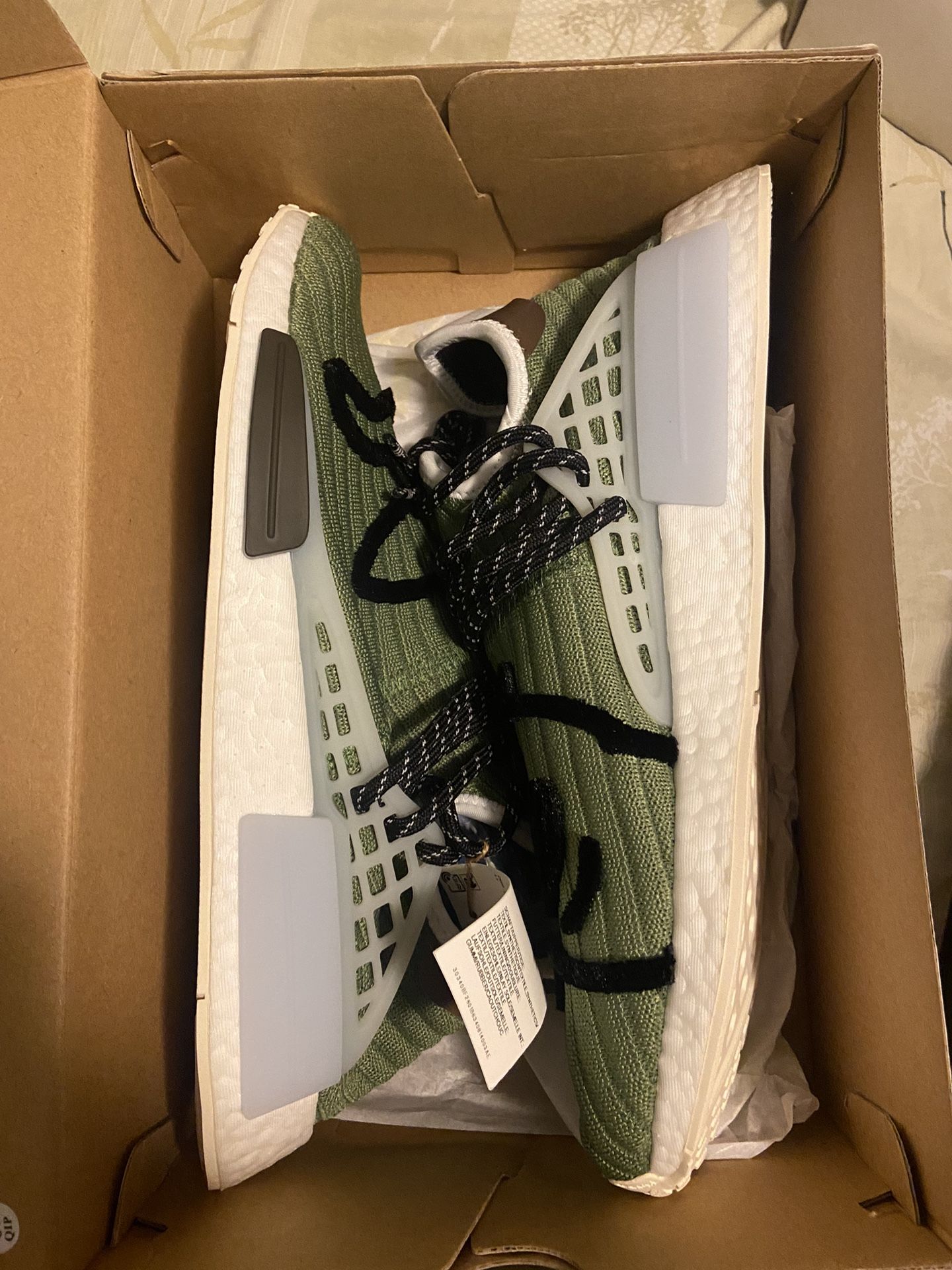 adidas gazelle silver green womens Adidas x Pharrell Williams Men's HU NMD Orange Low Top Sneakers main image 1