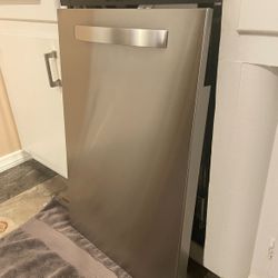 Haier 18” Dishwasher Front Panel ONLY Stainless Steel WD27X23521