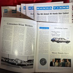 10 1980 Honda Dealer Newsletters Honda 4 Door Civic Pictured