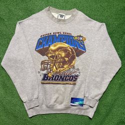 Vintage Denver Broncos Super Bowl Crewneck Large