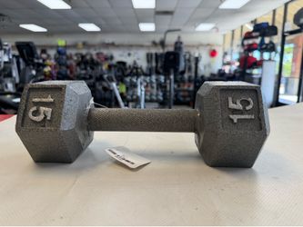 15 lb cast iron dumbbell (new)