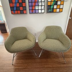 2x Roche Bobois Spoutnik armchairs designed by Sacha Lakic