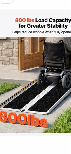 Folding Wheelchair Ramp 800 lb Capacity