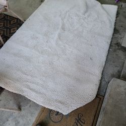 Free Big Fluffy White Rug.