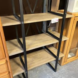 Wood Look Open Shelving Book Shelf (in Store) 
