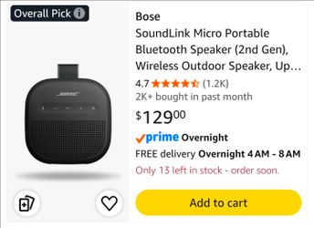 BOSE SOUND LINK MICRO (2ND GEN) BLUETOOTH SPEAKER