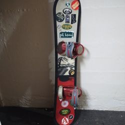 Snowboard And Bindings 