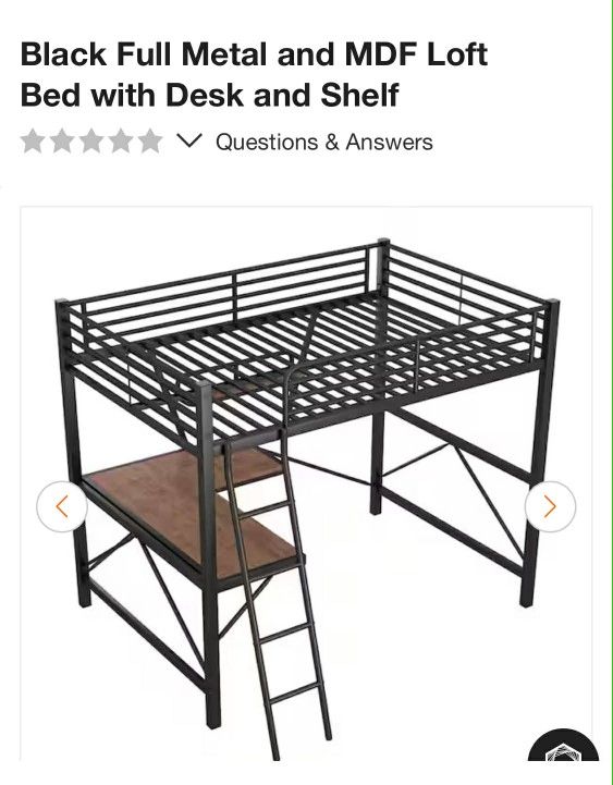 New Loft Bed Fulls Size With Desk 